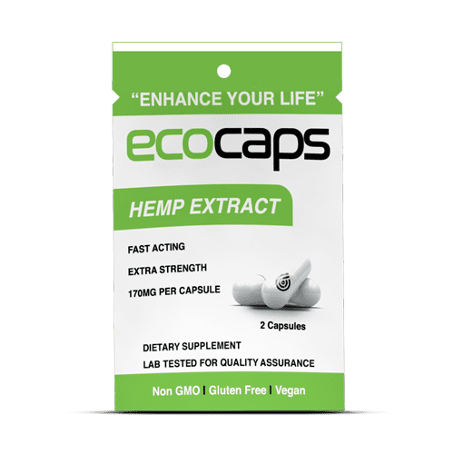 EcoCaps CBD & Hemp Capsules Travel Pack 2ct.