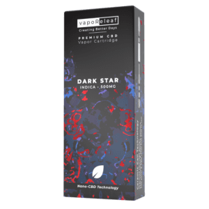 A 500mg Dark Star Indica CBD vape cartridge