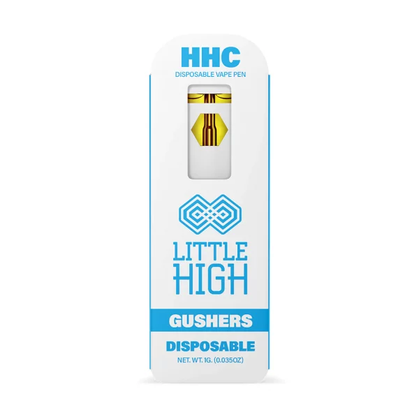 little high hhc 1g disposable vape - gushers