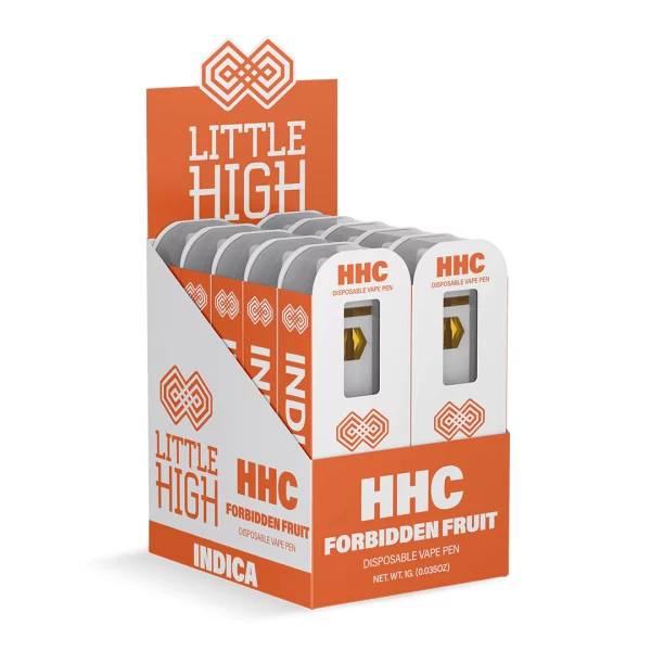 little high hhc 1g disposable vape - display box of forbidden fruit